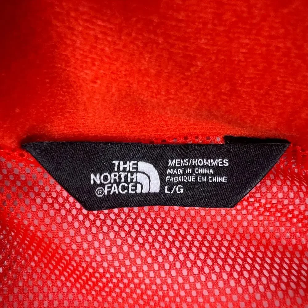 North Face DryVent Rain Jacket Mens L Red Packable Hood Waterproof Discount Tire